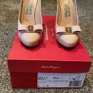 Salvatore Ferragamo Nude Heels Size 8 1/2